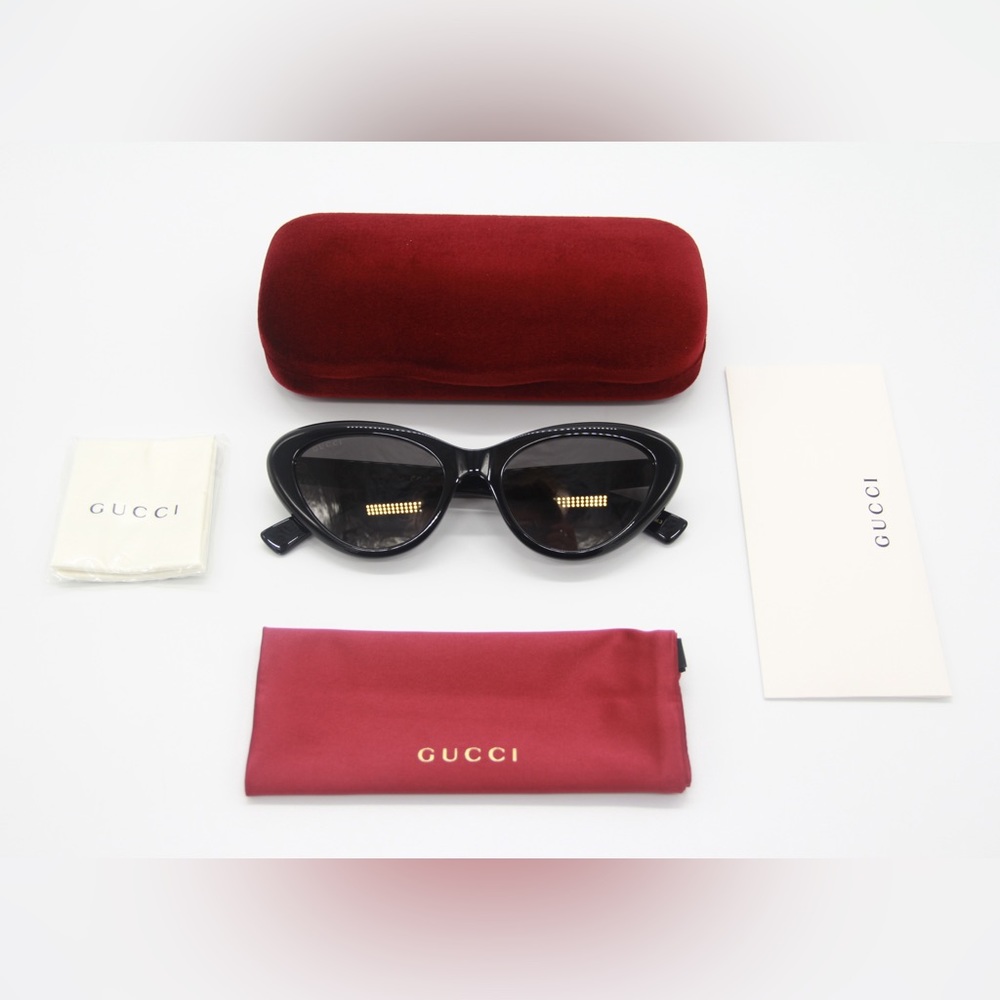 NEW GG1170S 001 NEW GUCCI CAT EYE SUNGLASSES GUCCI GG 1170S 001 - Picture 11 of 12